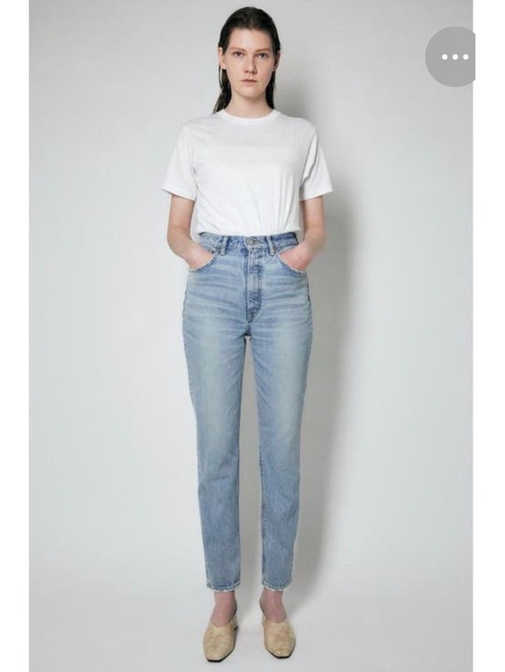 MOUSSY HW ISM Skinny Jeans Size 26 L/BLU Made in Japan